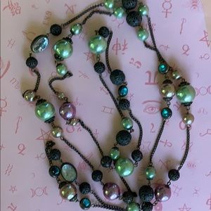 Long Colorful Beaded Neckalce